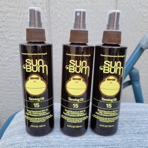 3 Sun Bum Premium Sunscreen Tanning Oil SPF15. New